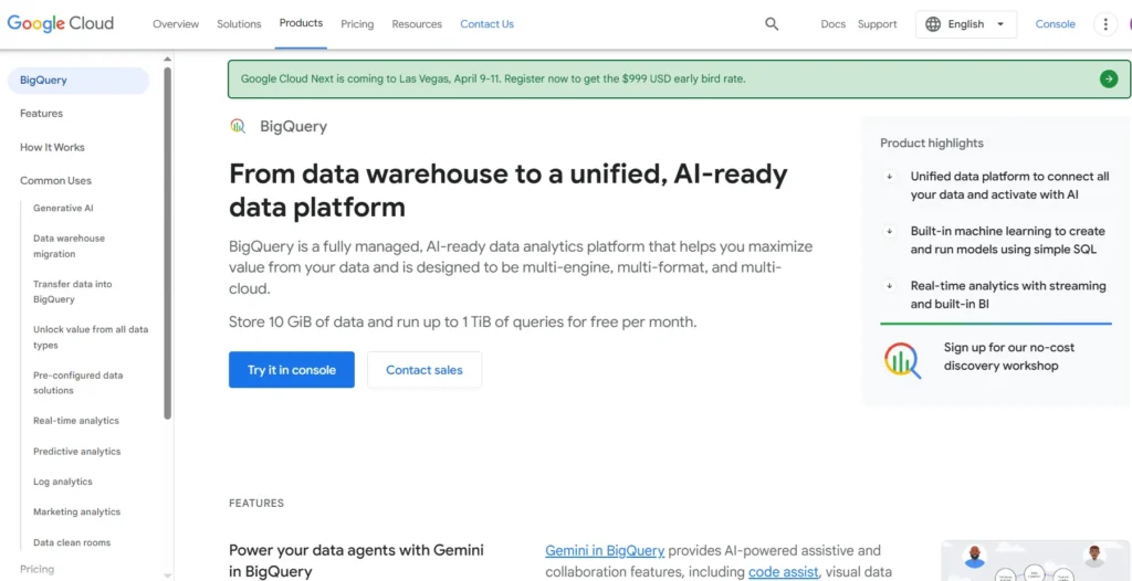 Google bigquery