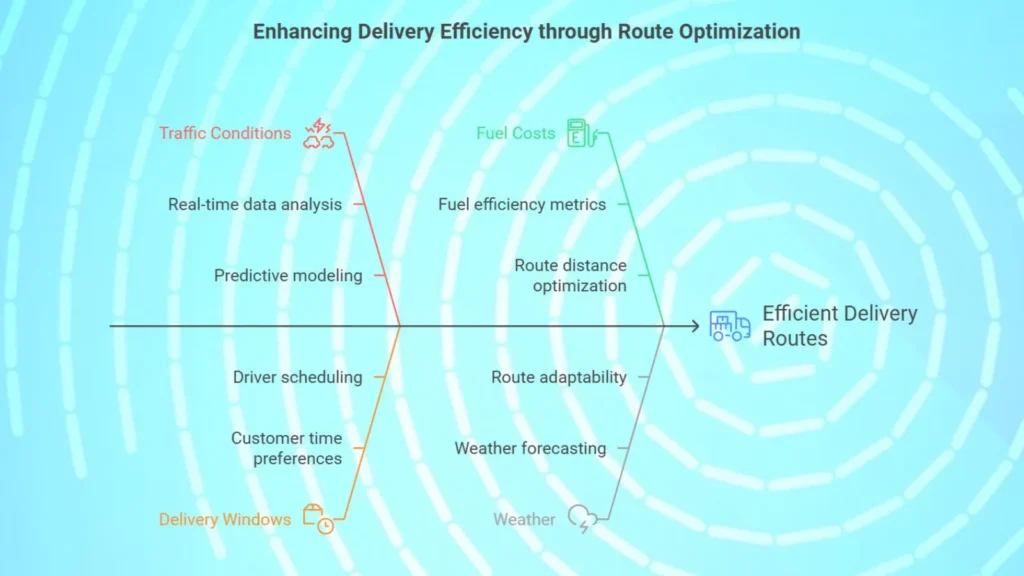 Route optimization using machine learning