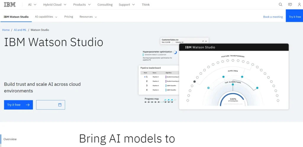 IBM Watson studio