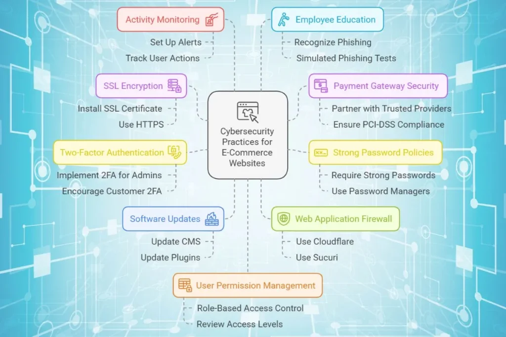Top Cybersecurity Practices for E-Commerce Websites